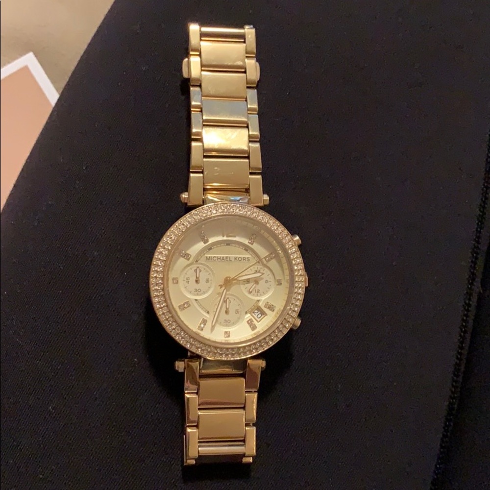 Michael Kors Women’s Parker Gold tone watch